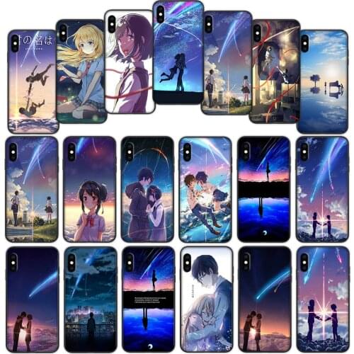 Anime Your Kimi no Na wa Soft Cover Case for iPhone 7 8 6 6S 5 5S SE Plus