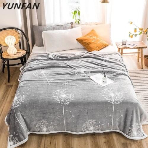 Dandelion blankets Europe quilts twin full queen king adult blankets Throw Flannel blanket on Bed/car/sofa cartoon students rugs