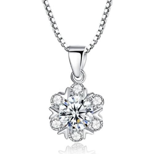 Aonisi Snowflake Pendant Necklace Jewelry Wholesale Female Short (without Separate Pendant Necklace)