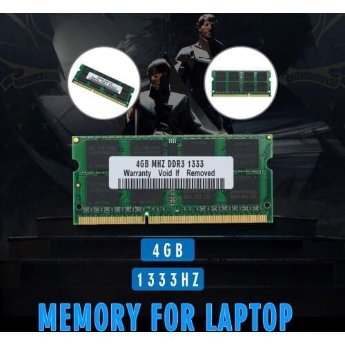 PC3-10600S 4GB 1333MHz Laptop DDR3 RAM Memory Module 204-Pin SODIMM Memory Strip For Notebook Computer