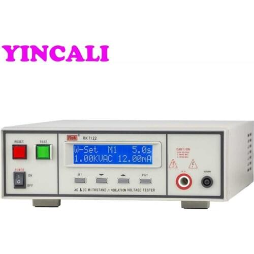 Programmable Insulation Withstand Tester RK7122 Programmable AC DC Voltage Insulation Tester Measuring Range AC 0-5KV, DC 0-6KV
