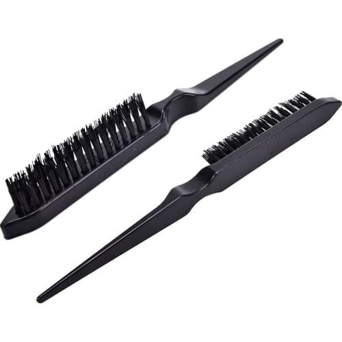 1Pc Black color 23CM Pro Salon Hairdressing Teasing Back Hair Combing Brush Slim Line Styling Comb High Quality