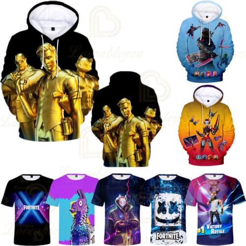 Fortnite Sweatshirt Pullovers Men Long Sleeve Hoodies Autumn Spring Women Teen Boys Girls Game Casual Sweatshirt Hoody Hooded