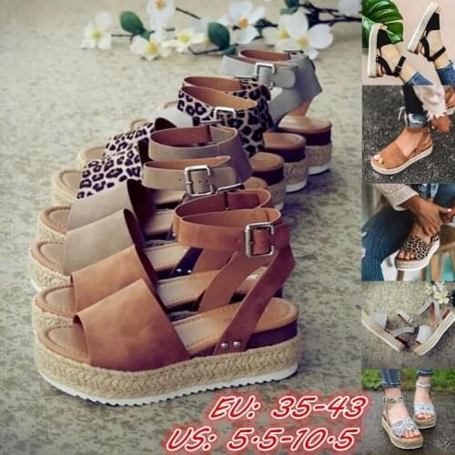 Wedges Shoes For Women High Heels Sandals Summer Shoes 2021 Flip Flop Chaussures Femme Platform Sandals Plus Size 35-43