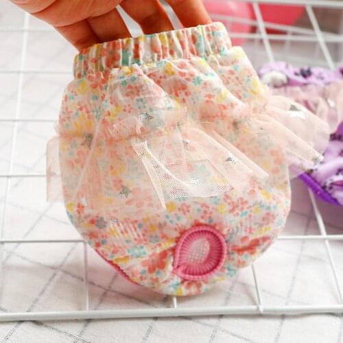 Polyester Fiber Female Dog Shorts Washable Diaper Underwear Sanitary Pet Physiological Pant Panties Puppy Dog Briefs Trousers