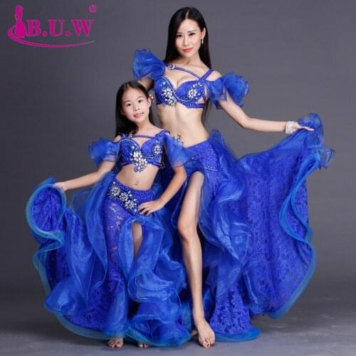Bellydance B.u.w Brand 2018 New High Grade Women Belly Dance Costumes Performance Bra+skirt Suits For Oriental Costume By004