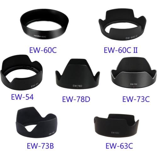 1pcs Camera Lens Hood EW-73B EW-73C EW-78D EW-60C EW-60CII EW-63C EW-54 for Canon DSLR Camera Lens Protector