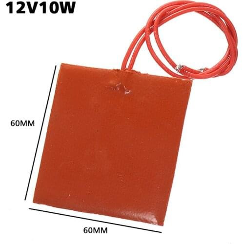 1pc Flexible Waterproof Silicon Heater Pad Wire Heater Plate Engine Hydraulic Tanks Accessories 12V 10W