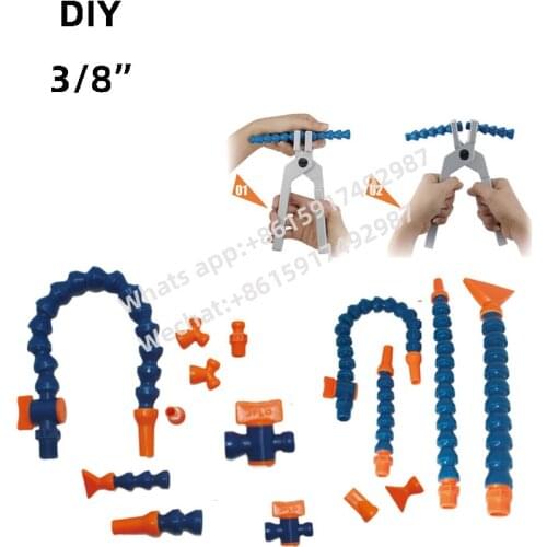 10Pieces/Lot) 3/8" Machine Tool Cooling Pipe Fittings DIY Soft Cooling Pipe Fittings Water Pipe Fittings