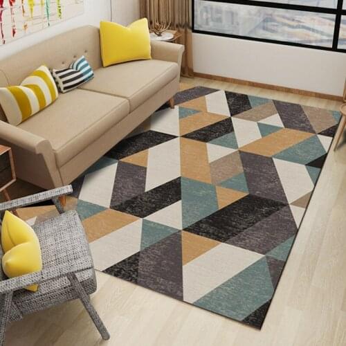 3D Carpet Home Outdoors Mat Room Rug Mat European-Style Carpet Geometric Pattern Childrens Crawling Carpet Decorative Pad