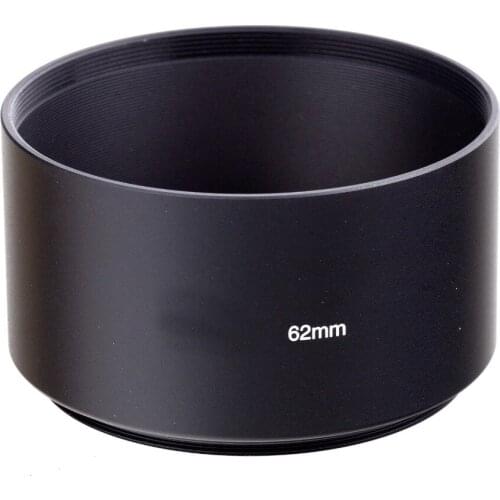 62mm black long Metal LENS HOOD for canon nikon For s&ny 62mm lens