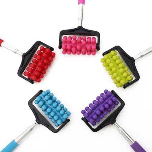80% Hot Sale Telescopic Meridian Acupressure Roller Massager Stick Triggeres Pointes Relax Tool