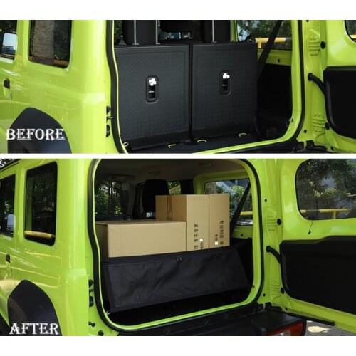 Car Stowing Tidying For Suzuki Jimny JB64 JB74 2019 2020 Car Rear Trunk Cargo Shielded Isolation Net Cover