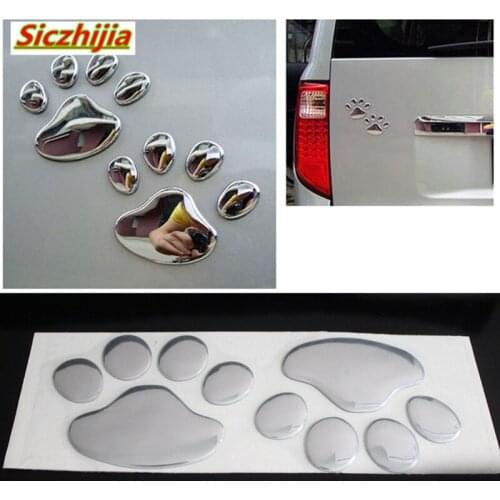Car sticker design paw 3D animal dog cat bear footprint car sticker for Mercedes-Benz A B C E S G M ML GLK CL CLK CLS E GL R