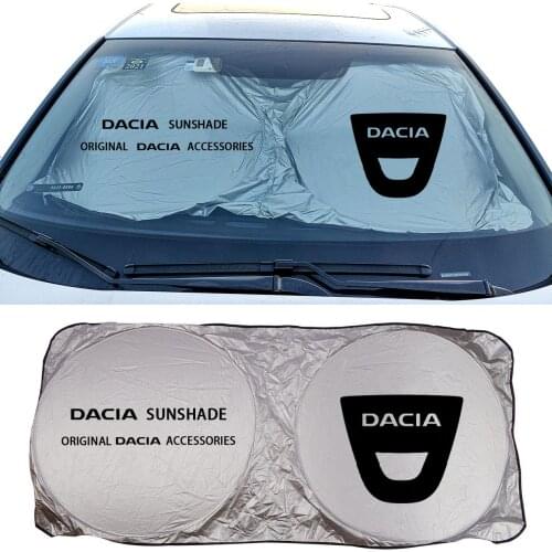 Car Sun Shade Protector Auto Front Window Sunshade Covers For Dacia Duster Logan Sandero Lodgy MCV Stepway car Accessories