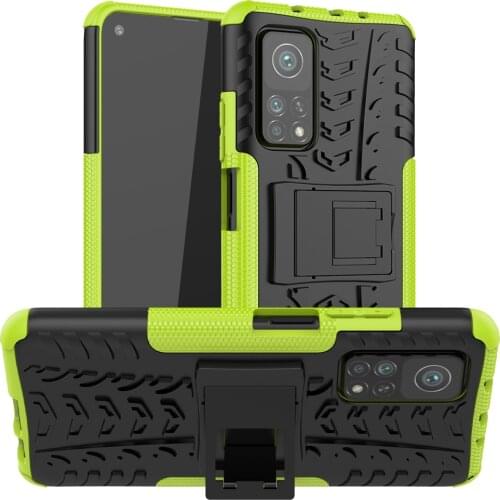 2021 for Xiaomi Mi 10T Pro Case Cover Armor Stand Holder Rugged Silicone Shockproof Bumper Case for Xiaomi Mi 10 T Pro 10T Lite