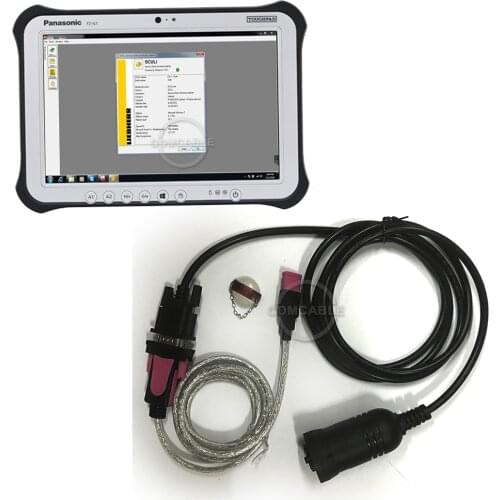 Diagnosis kit for Sculi Liebherr Excavator ton crane Diagnostic Software and diagnostic cable whit FZ -G1 laptop