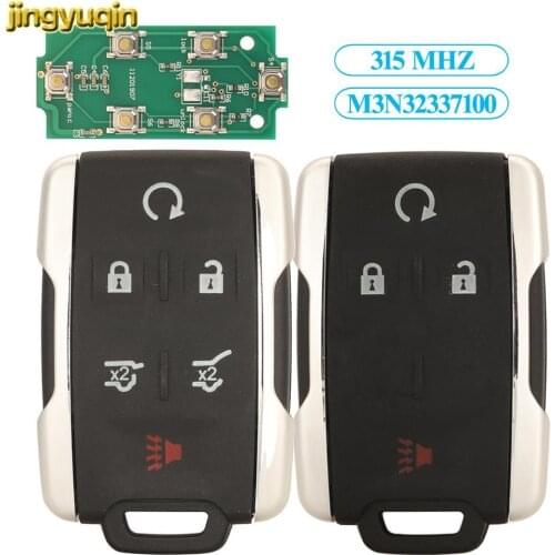 Jingyuqin 5pcs Remote Car Key Fob Control 315MHZ For Chevrolet Colorado Silverado Suburban Tahoe GMC Canyon Sierra Yukon 4/6 BTN