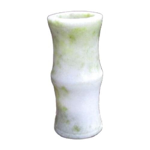 Chinese Hand-Carved Natural Jade Pen Container