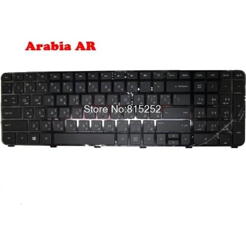 Laptop Keyboard For HP For ENVY DV7-7200 Saudi Arabia AR Black Frame With Backlight NSK-CJBBW 697459-171 698782-171 699962-171
