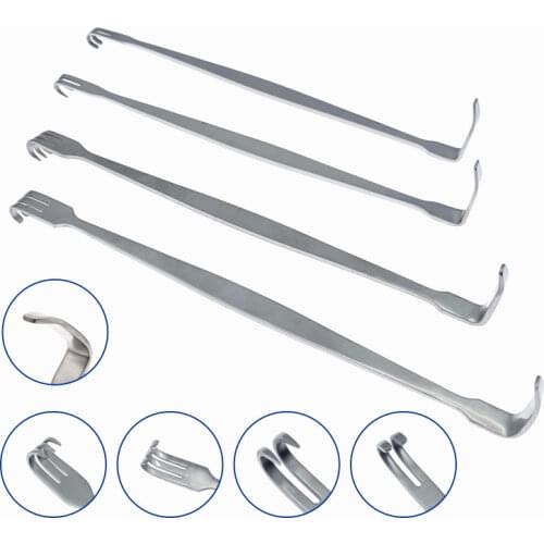 Cosmetic stainless steel Eye bags Pull Hook Eyelid Hook Tool,DESMARRES Lid Retractors ophthalmic instruments