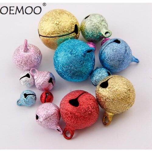 6.10.12mm Metal School Bell Round Shape Copper Shape Jingle Bells For Charm Bells Necklace Fit Festival/Party/Pets Necklace
