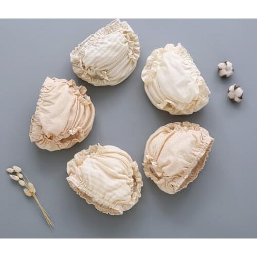 Baby Fashion Panties Solid Lace Cotton Underpants Infant The Diaper Pants Girl Leisure Triangle Bread Pants Children PP Pants