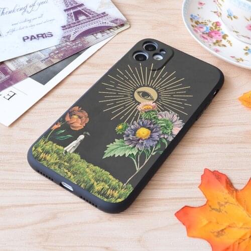 For iPhone Solar Print Soft Matt Apple iPhone Case
