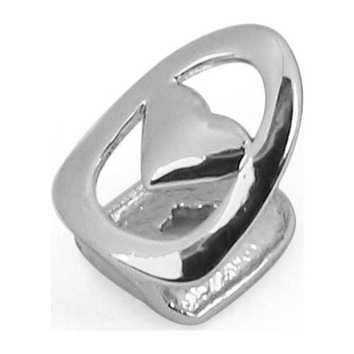 Iced out grillz teeth Single hiphop Gold Color Tooth Body Jewelry Men Women Cosplay Prop heart-shaped False Teeth dental grills