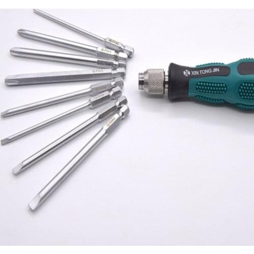 Multi-function screwdriver set 9-piece set of home appliance repair, combination screw Phillips flat-blade screwdriver set