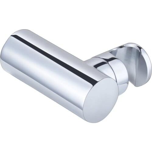 Chrome Solid Brass Shower head holder Wall Mount Adjust for any angles Bracket Holder Modern Cylinder