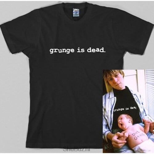 Drop shipping fashion summer style men t-shirt Grunge is Dead T Shirt cotton 100% casual pattern printed tee shirt short sleeve