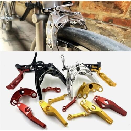 Folding bike 1 pair of ultra-light brake lever + front and rear brake C-type caliper for brompton bike and anemos