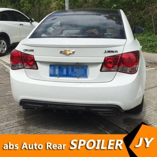For Chevrolet Cruze Spoiler 2009-2013 Cruze spoiler High Quality ABS Material Car Rear Wing Primer Color Rear Spoiler