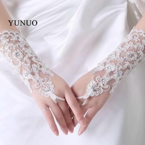 YuNuo Fingerless Bridal Gloves