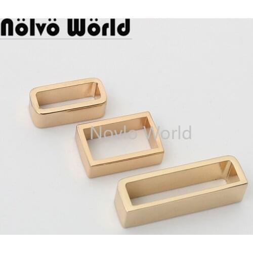 10-50 pieces 3 colors 15*5mm 16*9mm 26*6mm inner rectangle oval rings for chain bag belt strap adjust purse hardware