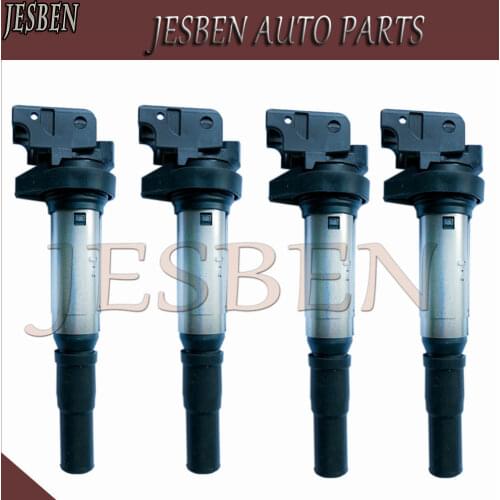 4PCS 12137575010 Ignition Coil Fit For MINI COUNTRYMAN R58 R59 Roadster Cooper PEUGEOT 207 208 308 3008 508 5008 CC SW PARTNER