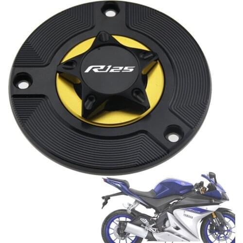 For Yamaha YZF R125 YZFR125 Aluminum CNC Motorcycles Fuel Tank Cap Gas Cap Cover Keyless