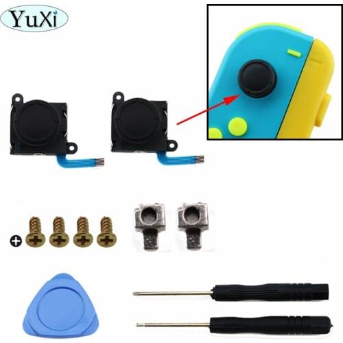 YuXi Replacement 3D Analog Gamepad Thumb Cap for Nintend Switch NS Joy Con Joystic Sensor Module Repair Tool for JoyCon