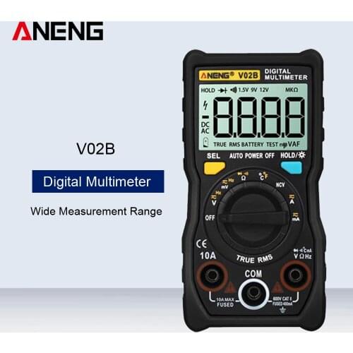 ANENG V02B Analog Digital Multimeter Transistor Tester Multimetro Multimeter Voltage Current Resistance Capacitance Tester