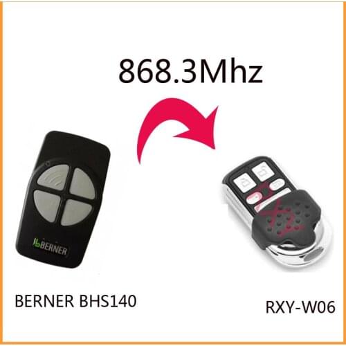 BERNER BHS140 remote control 868.3mhz duplicator for gate garagedoor BERNER BHS140 868mhz remote control