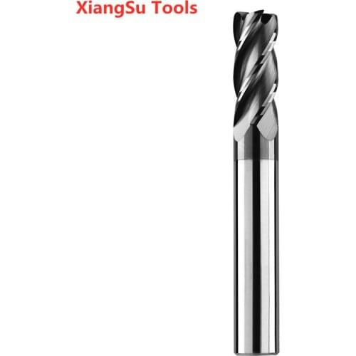 D4-D6mm HRC45 Corner Radius Endmill 4Flutes CNC Milling Cutter Alloy Tungsten Steel Maching Milling Tools For Steel