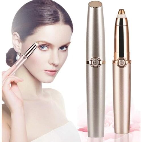 Electric Eyebrow Trimmer USB Charger Electric Eyebrow Epilator Painless and Washable Eyebrow Hair Remover Women depilator