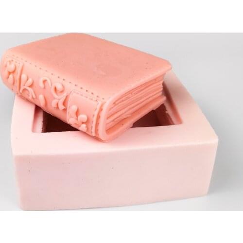 Book soap mold photo album mold silicone fudge soap mold handmade mold clay resin candle mold