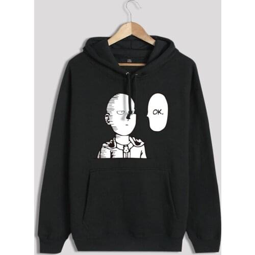 One Punch Man women Hoodies Anime ONE Oppai Hoodies ONE PUNCH-MAN re-make Fleece Jacket Harajuku Sweatshirts