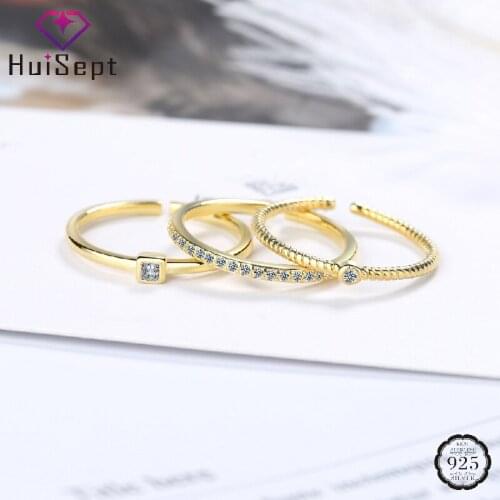 HuiSept Women's Gold Rings