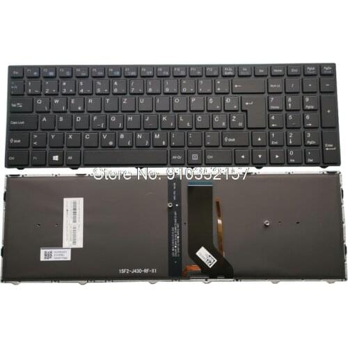 SA Backlit Keyboard For CLEVO N350DV N350DW N350TV N350TW N550RC1 N550RN N551RC N650DU Slovenian SL With Black Frame