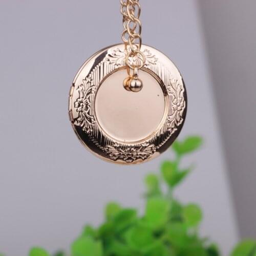 Round Photos Can Be Put Necklace Jewelry Can Open Photo Locket Silver Gold Exquisite Necklaces For Christmas Gift Jewelry