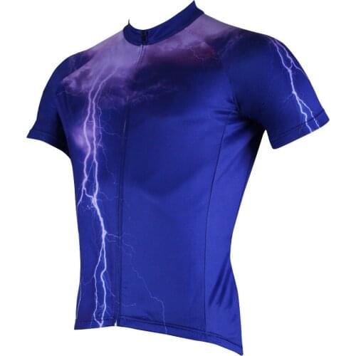 2019 summer new designed thunder themed Cycling Jersey for young mens Bike Jersey short Sleeve with larger size