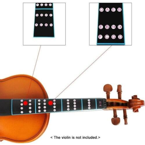 Violin Intonation Stickers Fretboard Note Label Fingering Finger Guide Practice Beginner Accessories Violin Chart Parts Q3G1